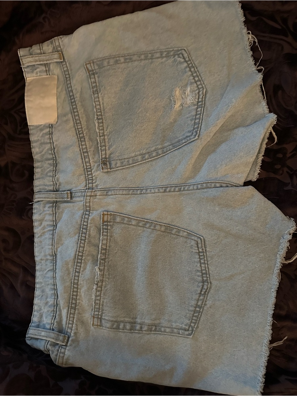H&M Light Wash Denim Cutoff Shorts